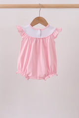 Pink carousel embroidery ruffle bubble