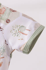 Farm animal bamboo romper