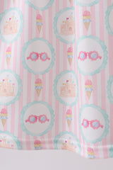 Castle ice cream smocked ruffle dress