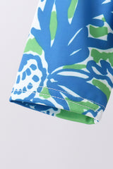 Ocean garden splash ruffle rashguard set