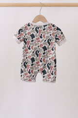 Camo Duck Embroidered Romper
