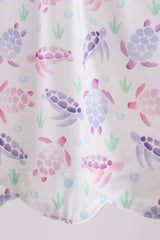 Purple Sea Turtle Smocked Set