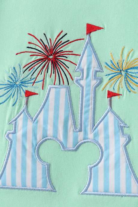 Green Castle Applique Set