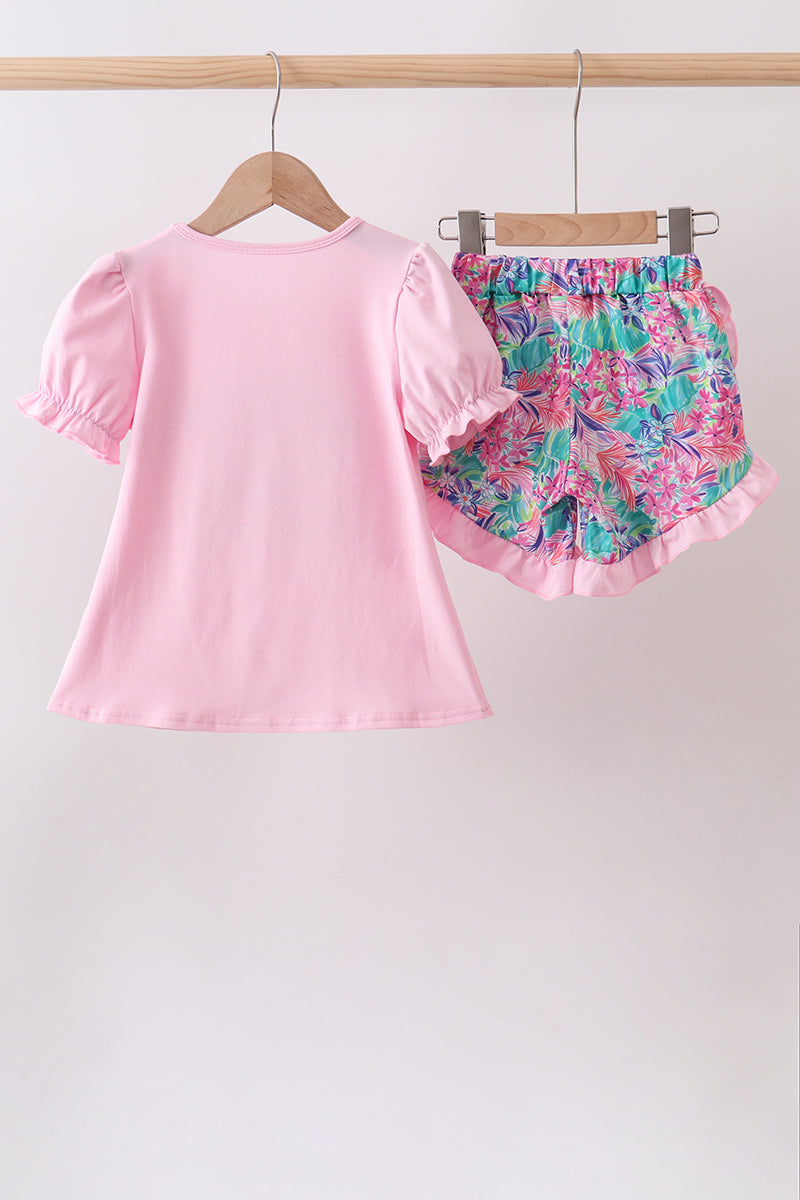 Pink Castle Applique Set