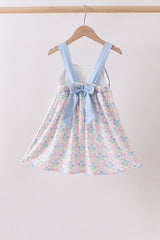 Blue Hydrangea Bow Dress