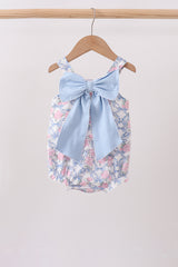 Blue Floral Bow Bubble