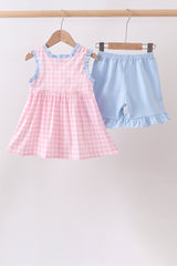 Pink Cow Embroidered Set