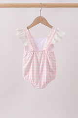 Pink Plaid Bow UPF Swim One-Piece