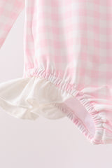 Pink Plaid UPF Rashguard