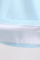 Blue Plaid UPF Swim Set