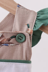 Green Mallard Embroidered Bubble