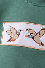 Green Mallard Embroidered Set