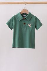 Green Mallard Embroidered Shirt