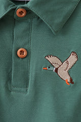 Green Mallard Embroidered Shirt