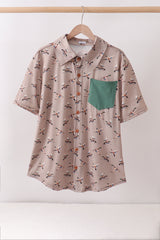 Green Mallard Dad Button Down Shirt