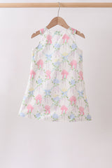 Blue Hydrangea Bow Dress