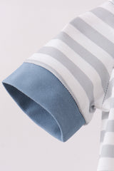 Blue Tool Applique Romper