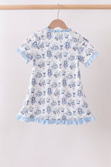 Blue Beach UPF Swim Coverup