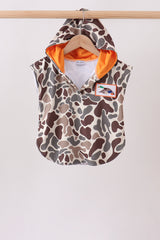 Camo Mallard Embroidered UPF Swim Coverup