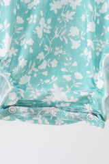 Sage Floral Smocked Bubble
