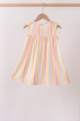 You're my sunshine embroidery Stripe Dress