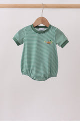 Green Duck Stripe Embroidered Bubble