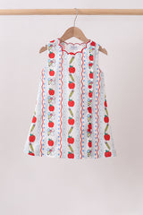 Red Apple Pencil Dress