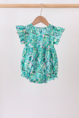 Green Lily Floral Bubble