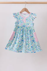 Blue Floral Dress