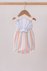 Seashell Stripe Appliqué Bubble