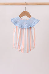 Seashell Stripe Embroidered Bubble