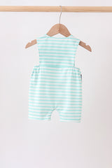 Blue stripe under the sea Embroidered Jon Jon