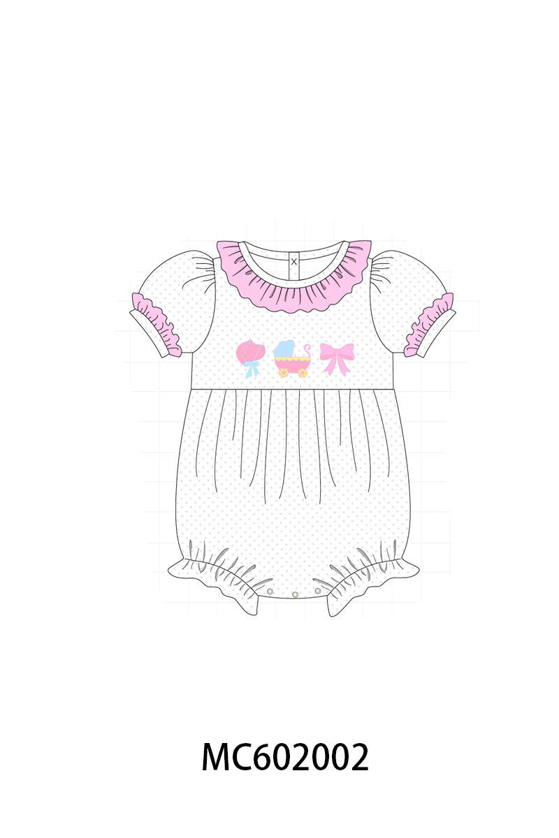 Pink Bow Ruffle Bubble