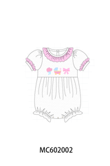 Pink Bow Ruffle Bubble
