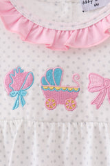 Pink Bow Ruffle Bubble