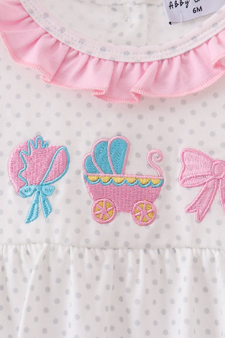 Pink Bow Ruffle Bubble