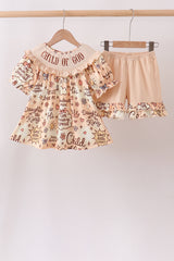 Child of God Smocked Ruffle Shorts Set