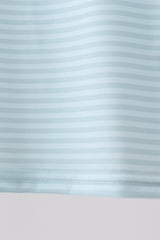 Blue Stripe Shorts Set