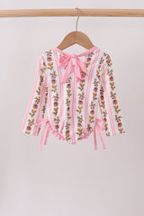 Pink Garden Ruffle Rashguard