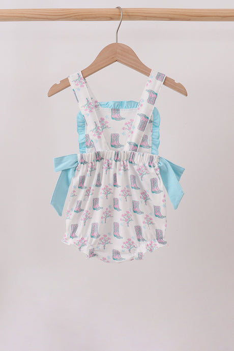 Blue Boots Ruffle Bubble