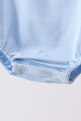 Blue Shells Embroidered Bubble