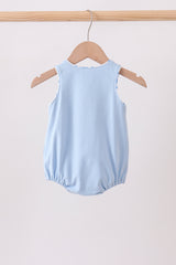 Blue Shells Embroidered Bubble