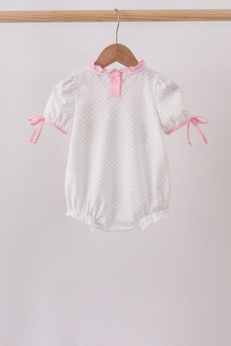 Pink Carousel Embroidered Bubble