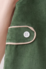 Green Corduroy Jon Jon Set