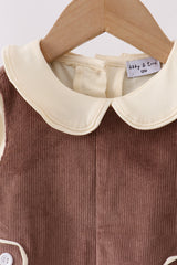 Brown Corduroy Jon Jon Set