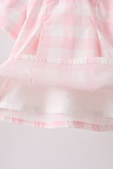 Pink Gingham Bloomer Set