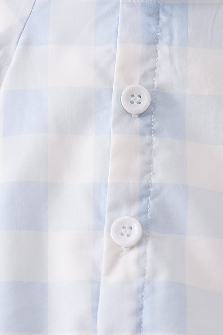 Blue Gingham Bubble