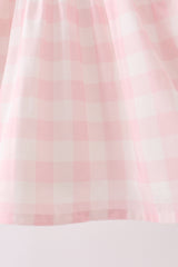 Pink gingham Dress