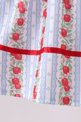 Red Apple Embroidered Bloomer Set