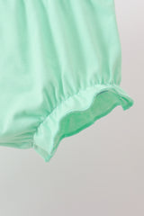 Green Butterfly Smocked Bloomer Set